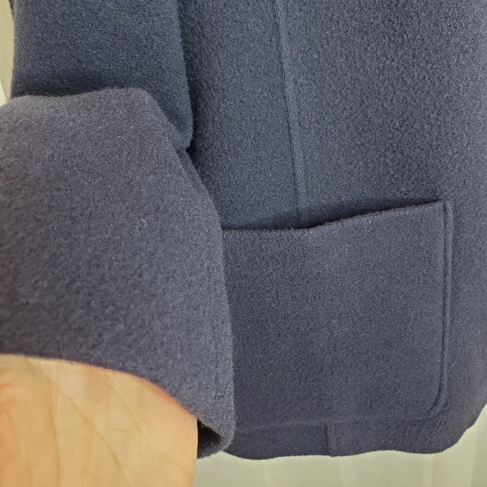 Land's End Navy Lambswool Blazer Size 10 - Picture 3 of 7